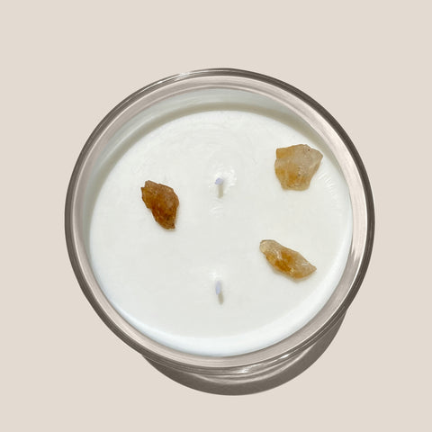 Vela de Soya Artesanal con Cristales - "You're the Gift"