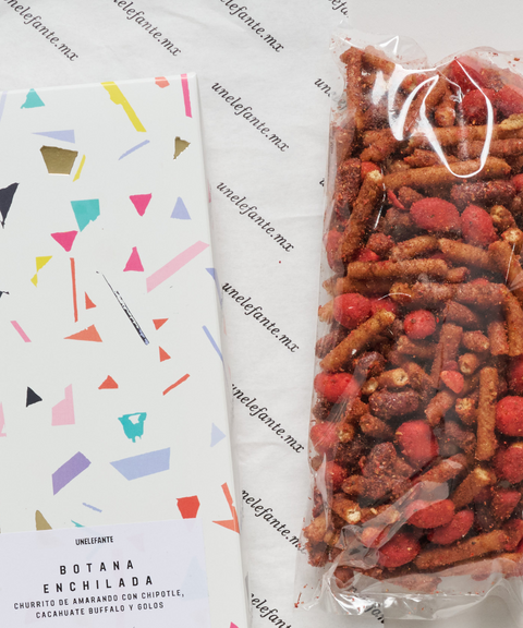 Botana Weekend con Churrito Chipotle, Cacahuate Búfalo y Golo