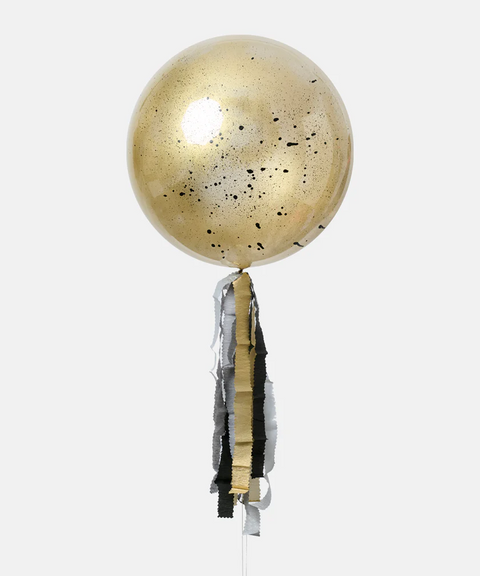 Globo Burbuja Grafiti Color Oro