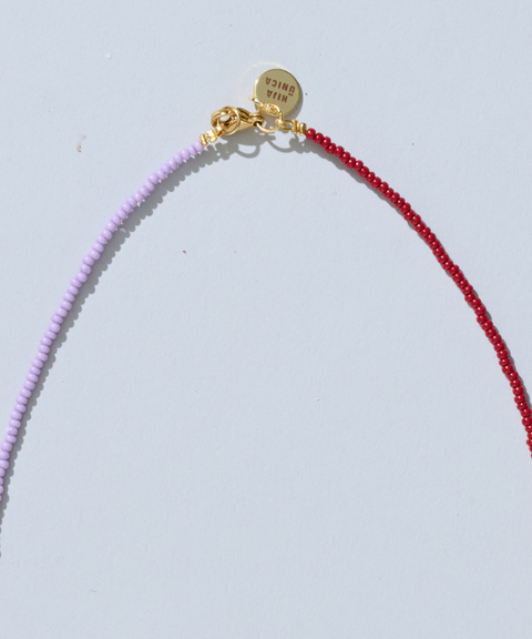 Collar Petit Coral con Chaquira y Perlas de Agua Dulce - Hija Única