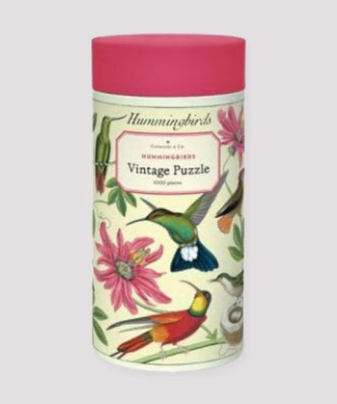 Rompecabezas Vintage de Colibrís marca Cavallini - 1,000 Piezas