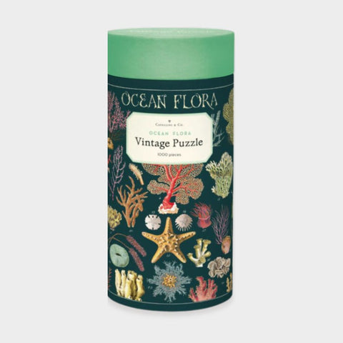 Rompecabezas Vintage de Flora Marina Marca Cavallini - 1,000 Piezas