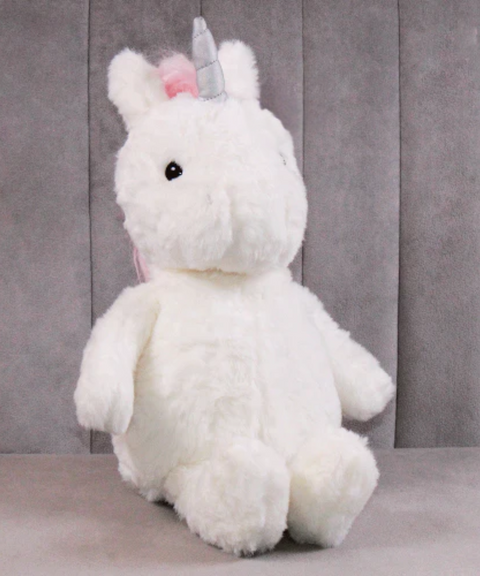 Unicornio Blanco con Melena Rosa