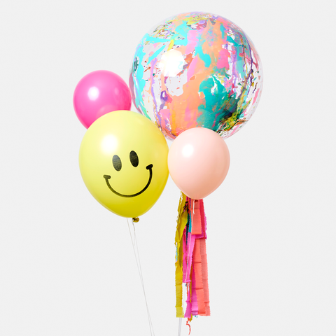Arreglo con Globos de Cumpleaños Alegría con Carita Feliz