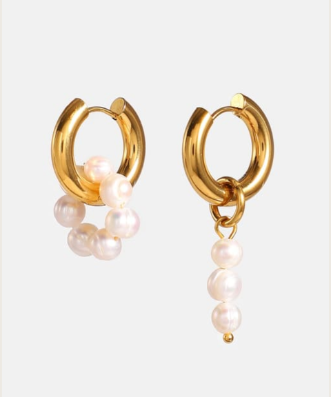 Aretes Amanda – Acero Inoxidable con Chapa de Oro 18K