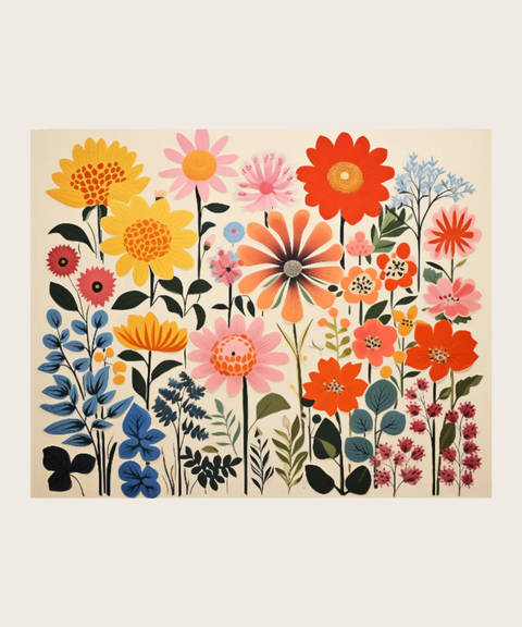 Kit de Regalo "Paint by Numbers" Flores Craftoria