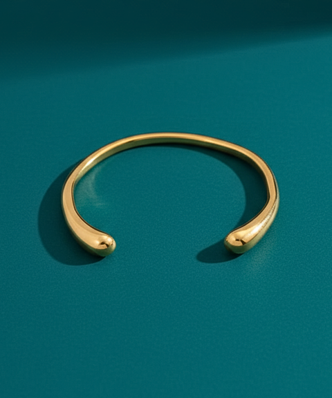 Brazalete Alana Acero Inoxidable y Chapa Oro 18K