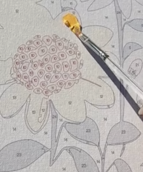 Kit de Regalo "Paint by Numbers" Flores Craftoria