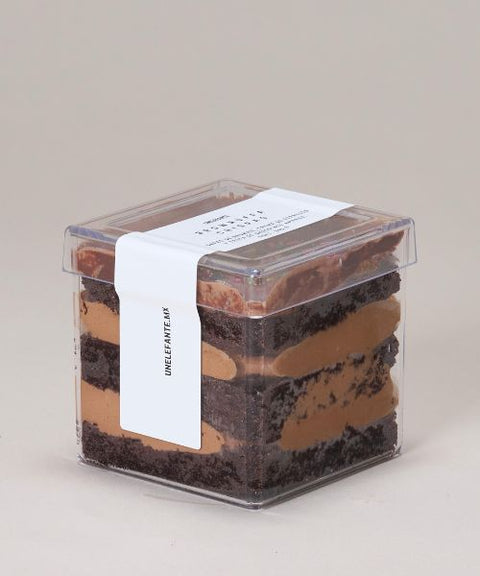 Brownuffa con Capas de Brownie, Crema de Espresso y Trufa de Chocolate Amargo