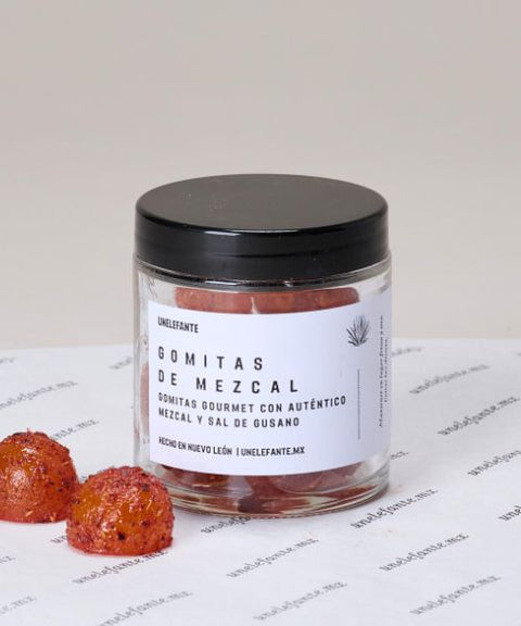 Gomitas Gourmet de Mezcal con Sal de Gusano