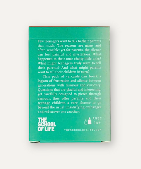 The School of Life -  Juego de Cartas Padres y Adolescentes - Para Romper la Frustración y el Silencio