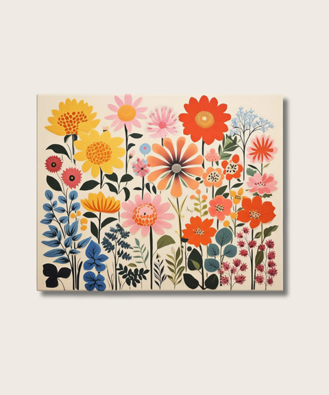 Kit de Regalo "Paint by Numbers" Flores Craftoria